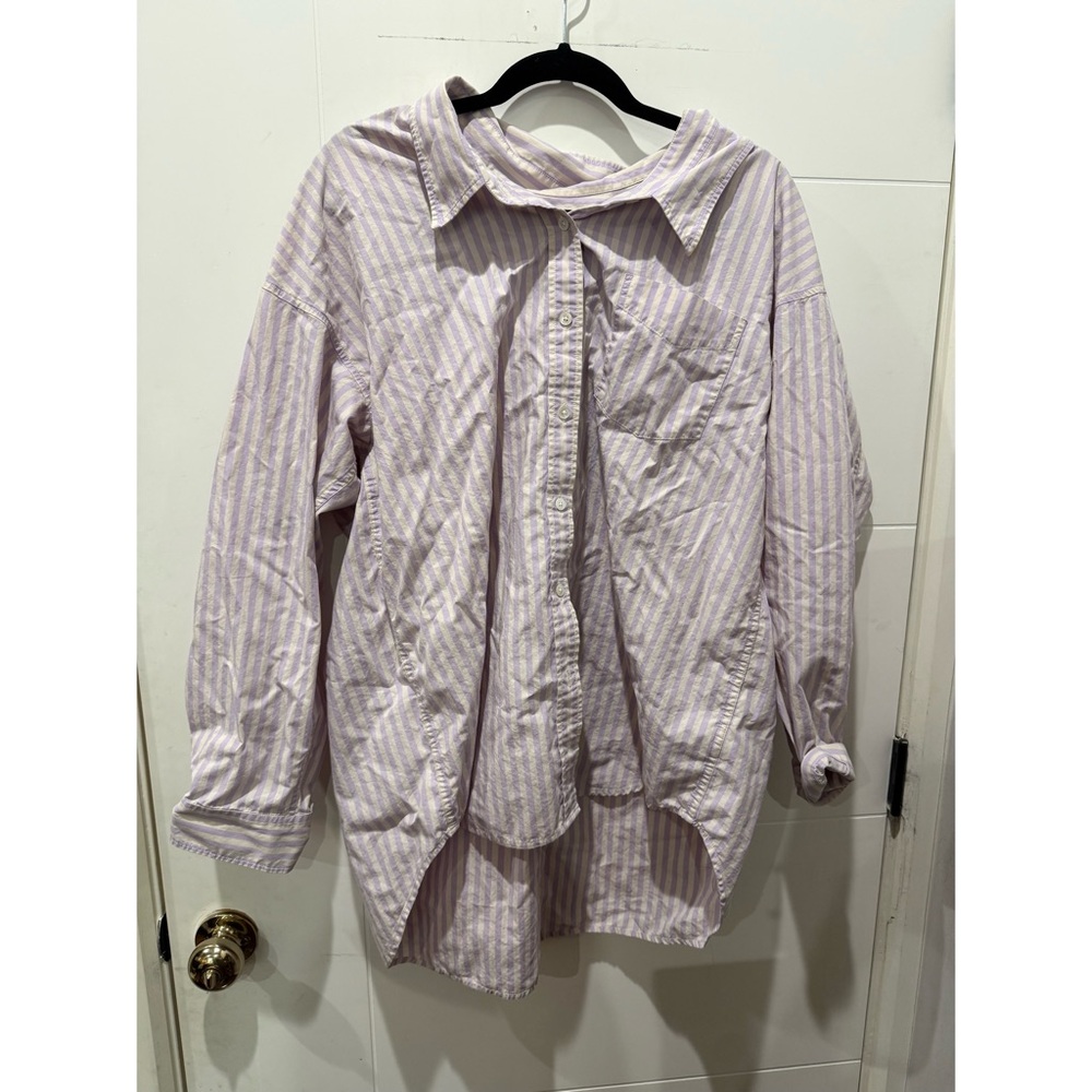 Wilfred Purple Striped Shirt